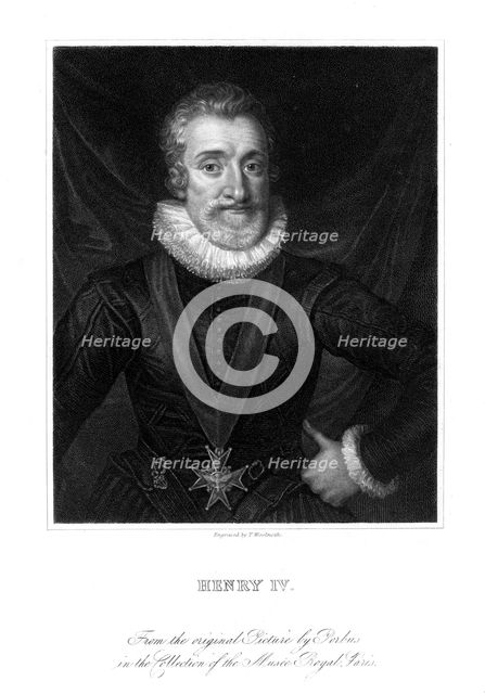 Henry IV, King of France, (19th century).Artist: Thomas A Woolnoth