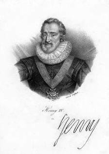 Henry IV of France, (1553-1610).Artist: Delpech