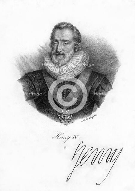 Henry IV of France, (1553-1610).Artist: Delpech
