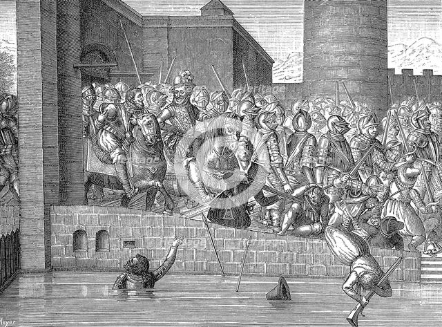 Henry IV of France entering Paris, 22 March 1594. Artist: Unknown