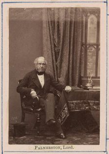 Henry John Temple, 3rd Viscount Palmerston, 1860. Creator: Camille Silvy