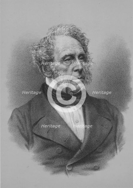 Henry John Temple, 3rd Viscount Palmerston, British statesman, c1857 (1936). Artist: Unknown.