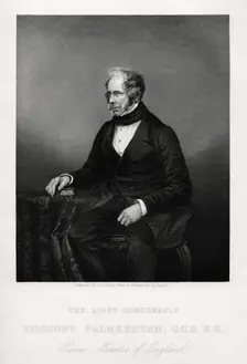 Henry John Temple, 3rd Viscount Palmerston, British statesman, c1880. Artist: DJ Pound
