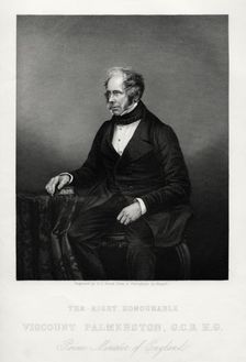 Henry John Temple, 3rd Viscount Palmerston, British statesman, c1880. Artist: DJ Pound