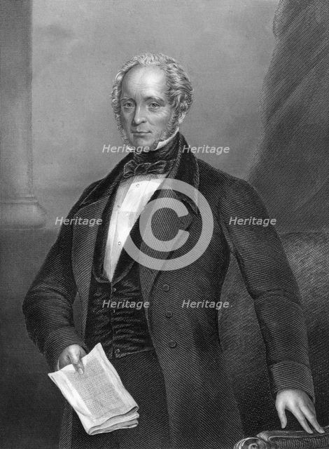 Henry John Temple (1784-1865), 3rd Viscount Palmerston, British stateman, 1857.Artist: DJ Pound