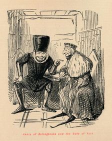 Henry of Bolingbroke and the Duke of York c1860, (c1860). Artist: John Leech