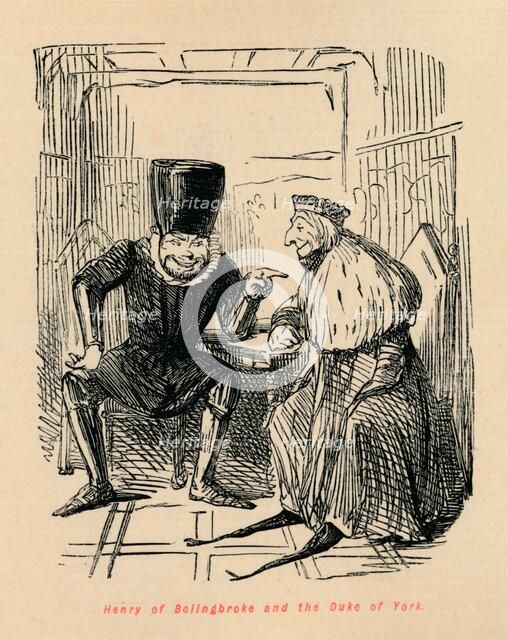 'Henry of Bolingbroke and the Duke of York', c1860, (c1860). Artist: John Leech.