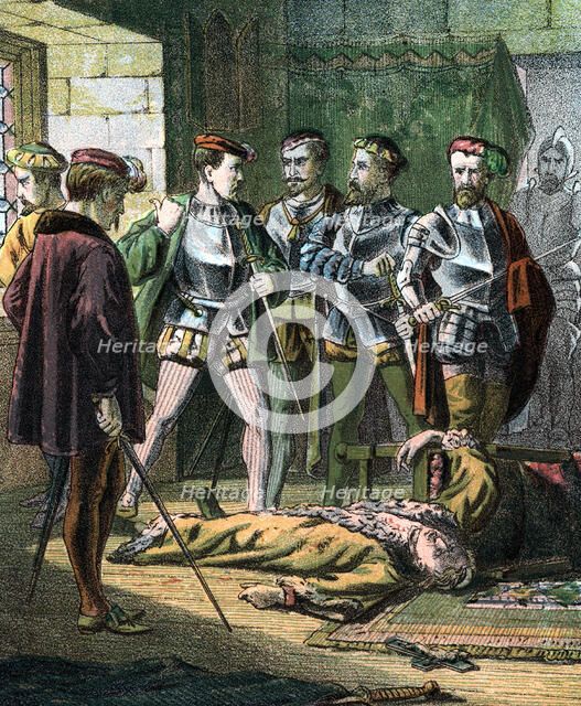 Henry of Lorraine, 3rd Duc de Guise, 16th century French soldier and statesman, mid 19th century. Artist: Unknown