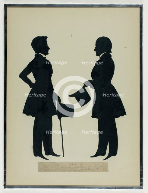 Henry L. and Myron H. Church, September 23, 1841. Creator: Auguste Amant Constant Fidele Edouart.