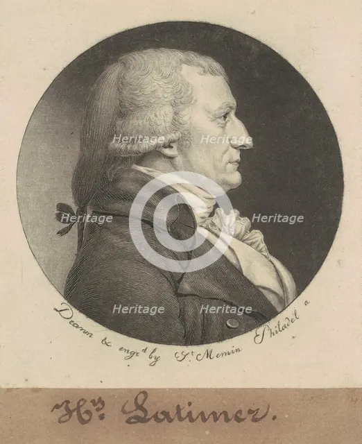 Henry Latimer, 1798. Creator: Charles Balthazar Julien Févret de Saint-Mémin.