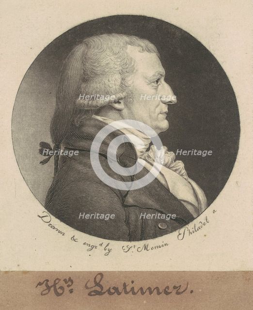 Henry Latimer, 1798. Creator: Charles Balthazar Julien Févret de Saint-Mémin.
