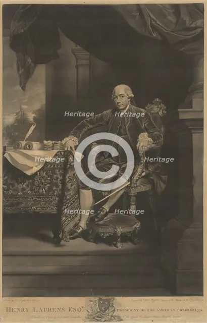 Henry Laurens, 1782. Creator: Valentine Green.
