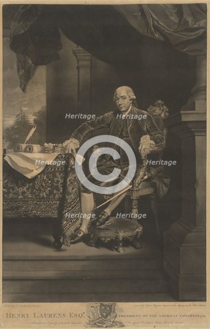 Henry Laurens, 1782. Creator: Valentine Green.