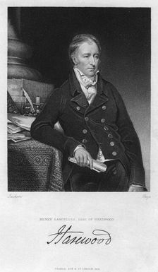 Henry Lascelles, 2nd Earl of Harewood, British politician, 1830.Artist: Page