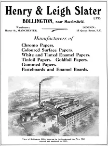 Henry & Leigh Slater Ltd. - advert 1916
