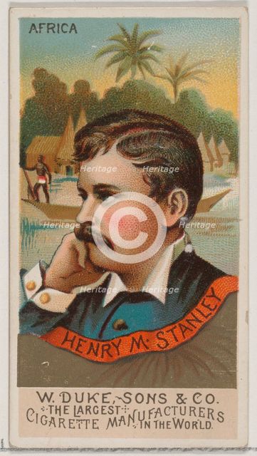 Henry M. Stanley, from the series Great Americans (N76) for Duke brand cigarettes, 1888., 1888. Creator: Unknown.