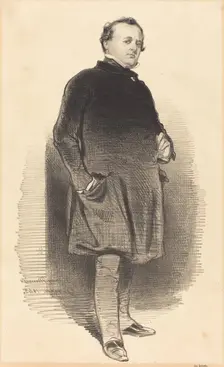 Henry Monnier, 1843. Creator: Paul Gavarni