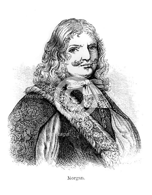 Henry Morgan, 17th century Welsh buccaneer, (1873). Artist: Unknown
