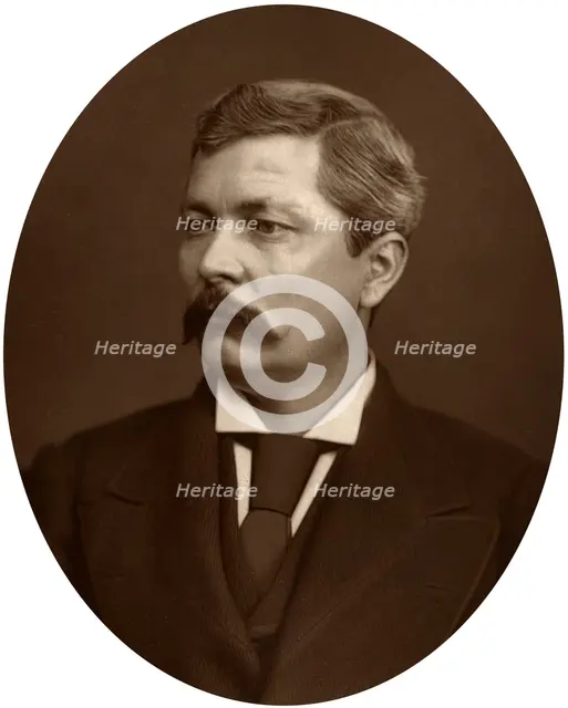 Henry Morton Stanley, African explorer, 1880.Artist: Lock & Whitfield