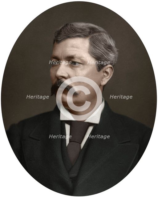 Henry Morton Stanley, African explorer, 1880.Artist: Lock & Whitfield