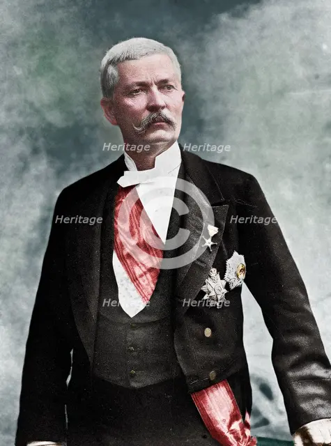 Henry Morton Stanley, Welsh journalist and explorer, late 19th or early 20th century. Artist: Unknown.