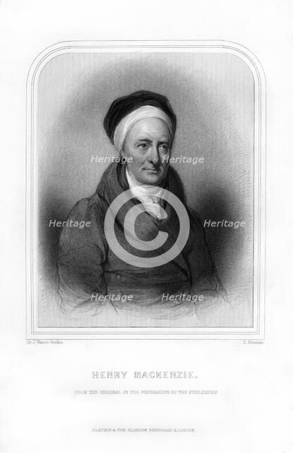 Henry Mackenzie, Scottish novelist and miscellaneous writer, (1870).Artist: S Freeman