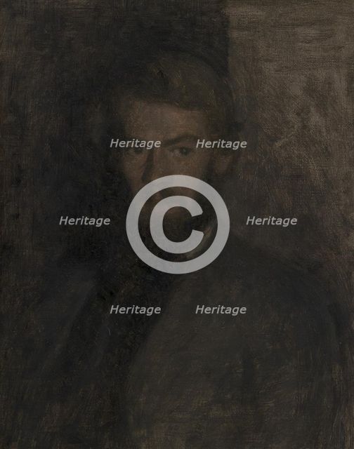 Henry Madsen. Skitse;Henry Madsen. Study, 1904. Creator: Vilhelm Hammershoi.