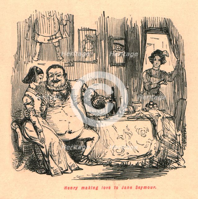 'Henry making love to Jane Seymour', 1897. Creator: John Leech.