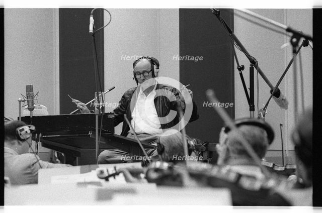 Henry Mancini, CTS Studios, Wembley, London, 1990.  Artist: Brian O'Connor.