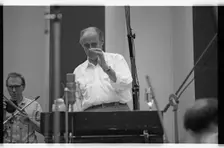 Henry Mancini, CTS Studios, Wembley, London, 1990. Artist: Brian O'Connor