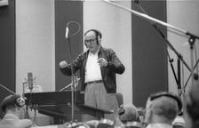 Henry Mancini, CTS Studios, Wembley, London, April 1990. Creator: Brian O'Connor
