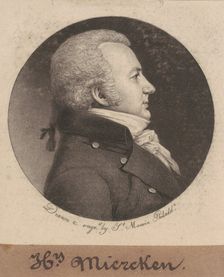 Henry Miercken, 1798-1803. Creator: Charles Balthazar Julien Févret de Saint-Mémin