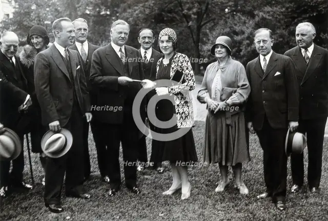 Henry Solomon Wellcome and others at the award of the Gorgas Memorial, 1930. Creator: Unknown.