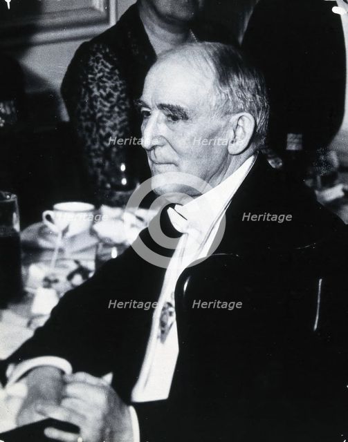 Henry Solomon Wellcome at the dinner to mark the opening of the cinchona exhibition, 1930. Creator: Unknown.
