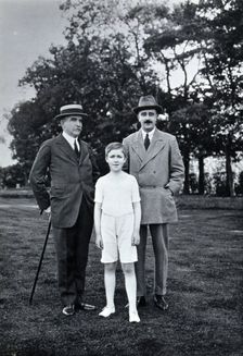 Henry Solomon Wellcome, Henry Mounteney Wellcome and the latter's tutor GS Farnfield. Creator: Unknown