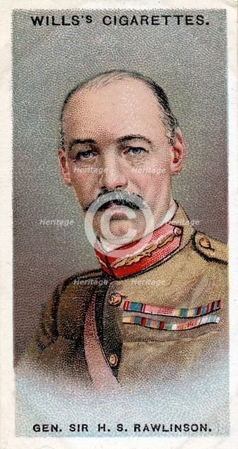 Henry Seymour Rawlinson, 1st Baron Rawlinson, English general, 1917. Artist: Unknown