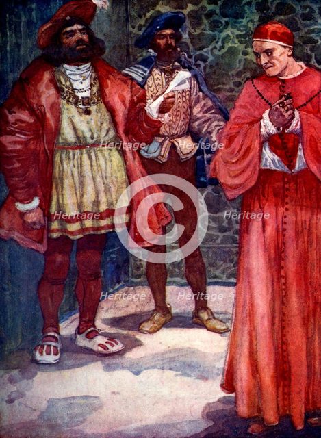 'Henry sent Wolsey away from court', c1529, (1905).Artist: A S Forrest