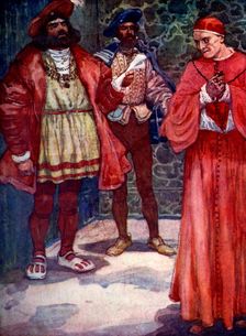 Henry sent Wolsey away from court c1529, (1905).Artist: A S Forrest