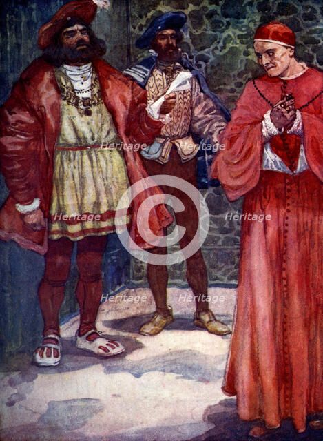 'Henry sent Wolsey away from court', c1529, (1905).Artist: A S Forrest