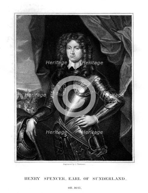Henry Spencer, 1st Earl of Sunderland, English soldier, (1823).Artist: J Thomson