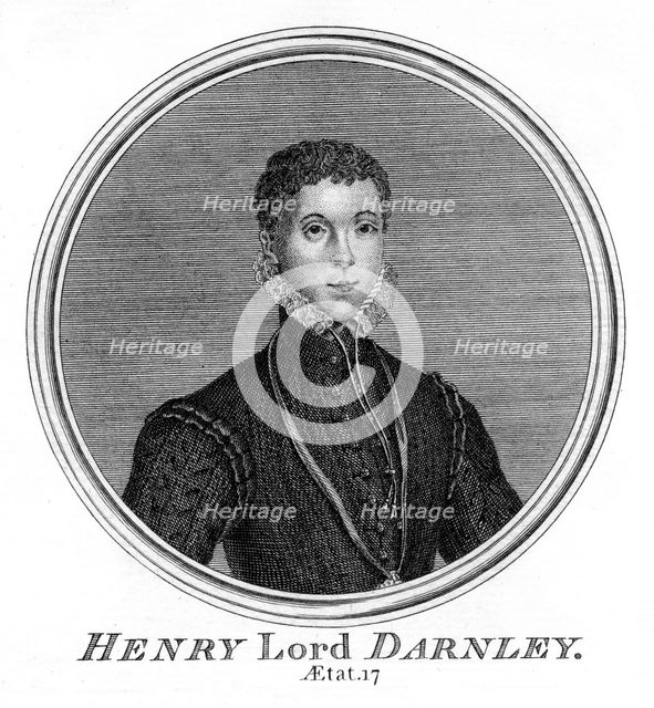 Henry Stuart, Lord Darnley, second husband of Mary, Queen of Scots. Artist: Unknown