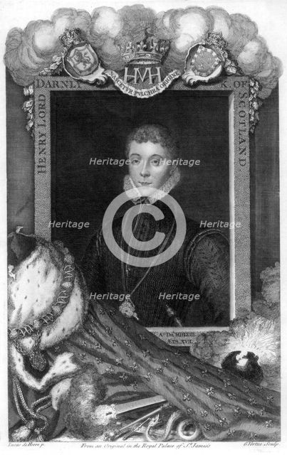 Henry Stewart, Lord Darnley, King Consort of Mary, Queen of Scots, (18th century).Artist: George Vertue