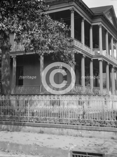 Henry Sullivan Buckner House, 1410 Jackson Avenue, New Orleans, between 1920 and 1926. Creator: Arnold Genthe.