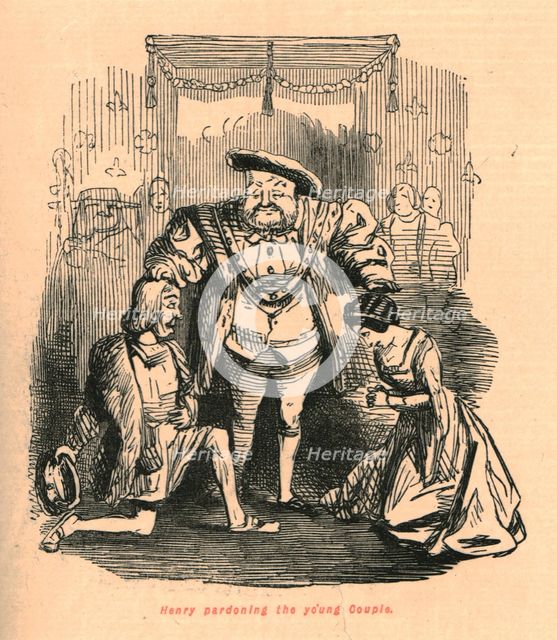 'Henry pardoning the yo'ung Couple', 1897. Creator: John Leech.