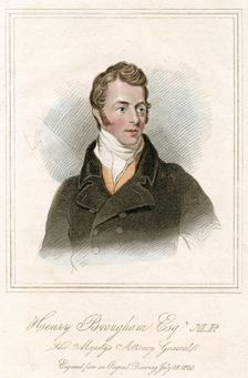 Henry Peter Brougham, 1st Baron Brougham and Vaux, Scottish lawyer and politician, c1820