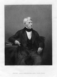Henry Peter Brougham, Baron Brougham and Vaux, Scottish-born British jurist and politician. Artist: Anon