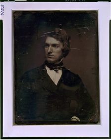 Henry Peters Gray, half-length portrait, head three-quarters to left, between 1844 and 1860. Creator: Mathew Brady
