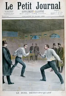 Henry-Picquart duel, 1898. Artist: Henri Meyer