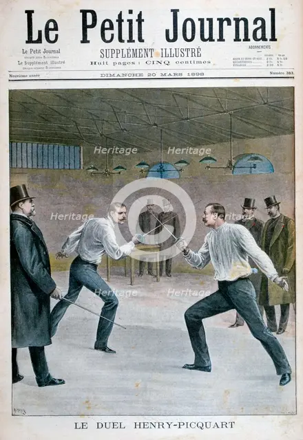 Henry-Picquart duel, 1898. Artist: Henri Meyer