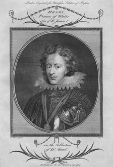 Henry, Prince of Wales, son of King James I, 1784. Artist: Anon